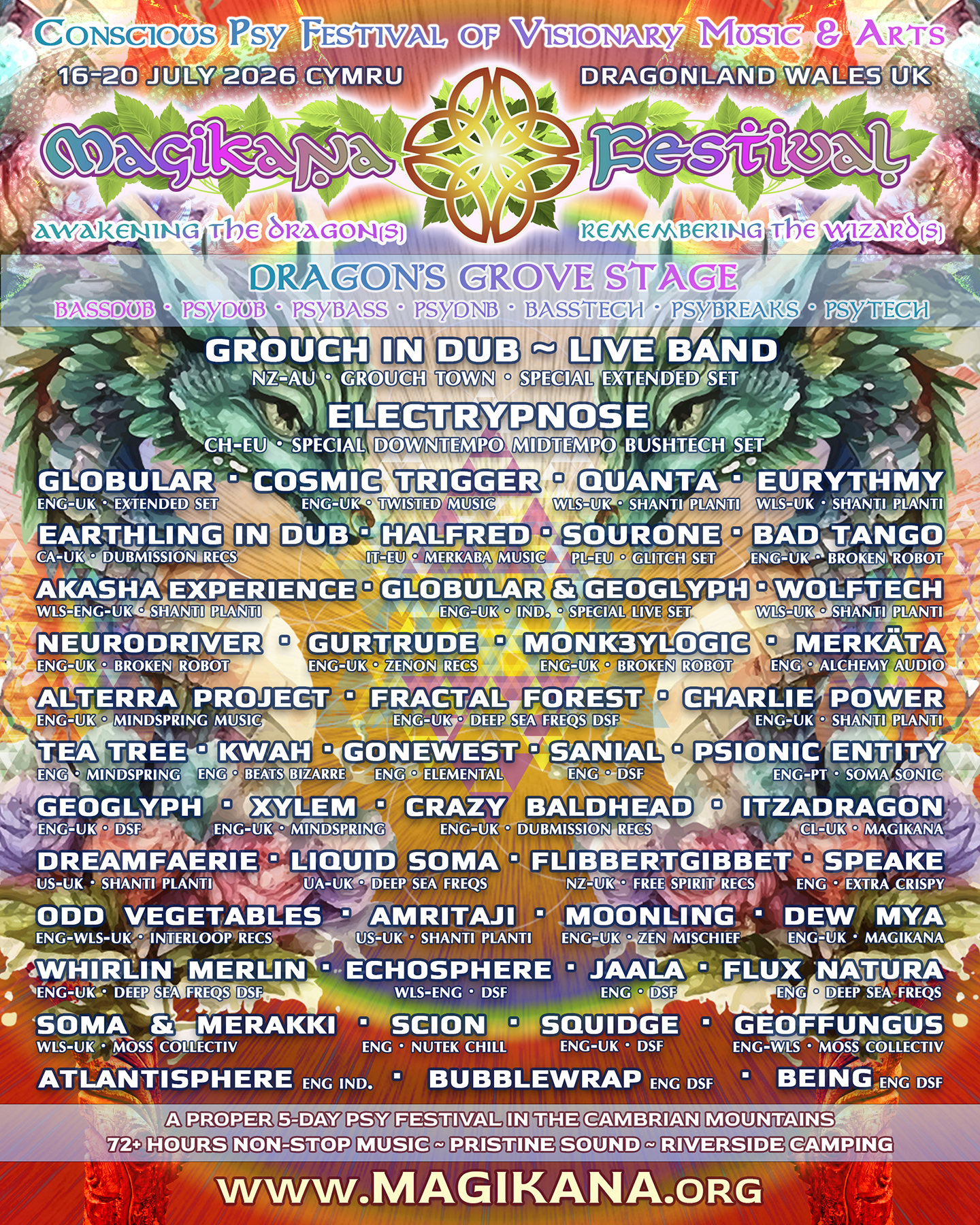 Magikana 2026 Dragon's Grove Lineup
